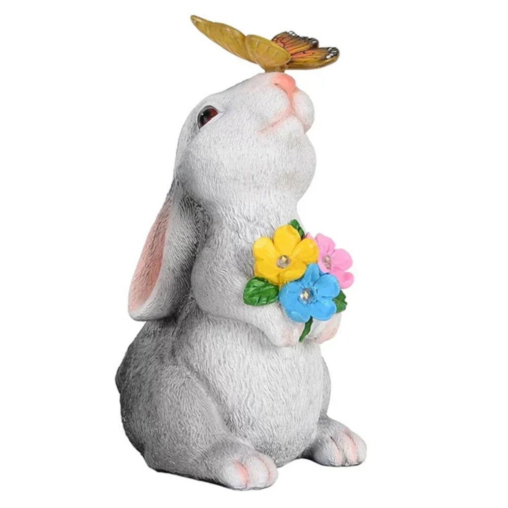 Butterfly and Flower Hare Garden Light