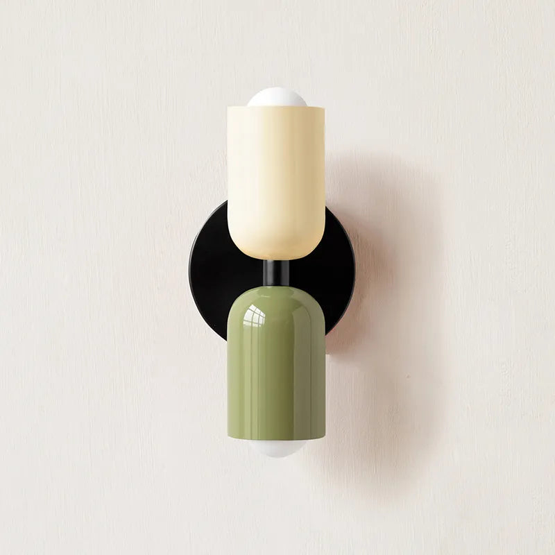 Double Head Wall Lamp Black Base