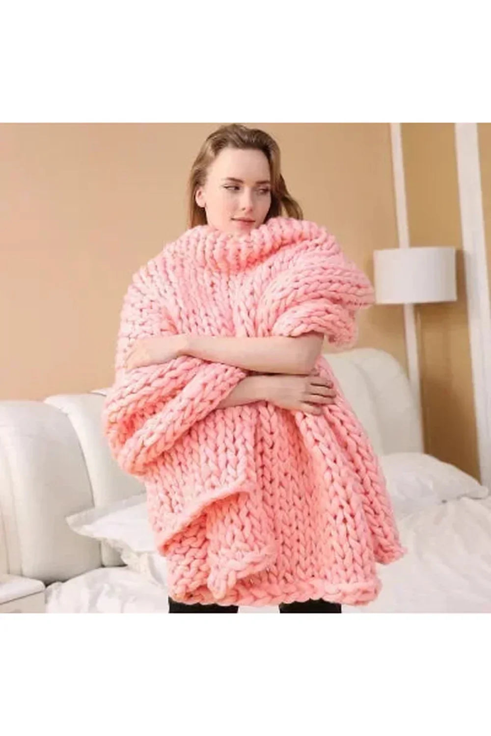 Cozy Knit Chunky Blanket