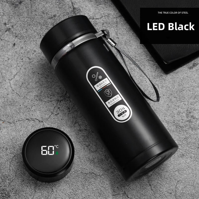 800ml-1L Stainless Steel Thermos – Portable Vacuum Flask with LED Temperature Display