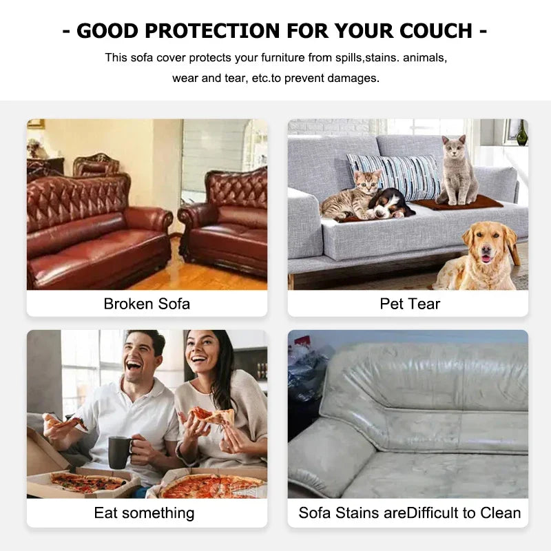 Sofalino Stretch | Elastic Sofa Cover | Jacquard Design | For 1–4 Seater &amp; L-Shape