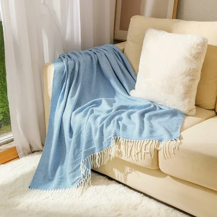 Nordic Stripe Throw Sofa Blanket