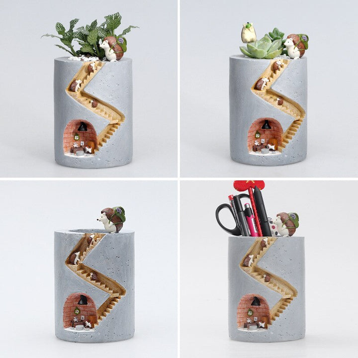 Fantastic Fusion: Unique Artistic Resin Flower Pots