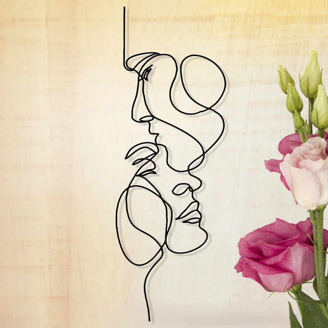 Black Metal Wall Art | Abstract Wall Sculpture