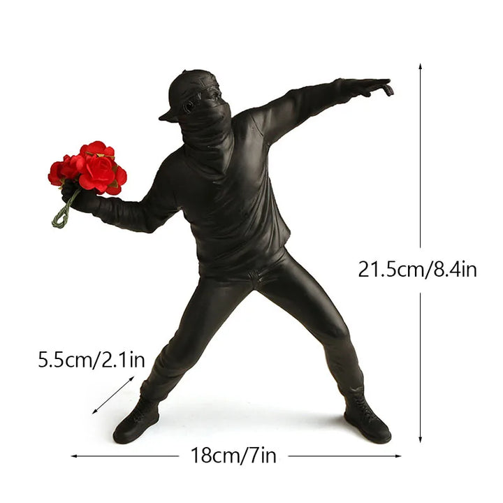 Banksy inspired sculpture collection