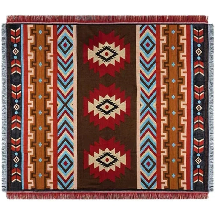 Outdoor Bohemian Picnic Blanket - Moisture-resistant Camping and Picnic Blanket in Ethnic Style