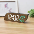 LED Digital Alarm Clock with Dual Display & Unlimited Snooze