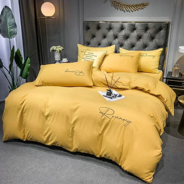 Luxury Duvet Cover with Elegant Embroidery – Soft, Breathable and High Quality |