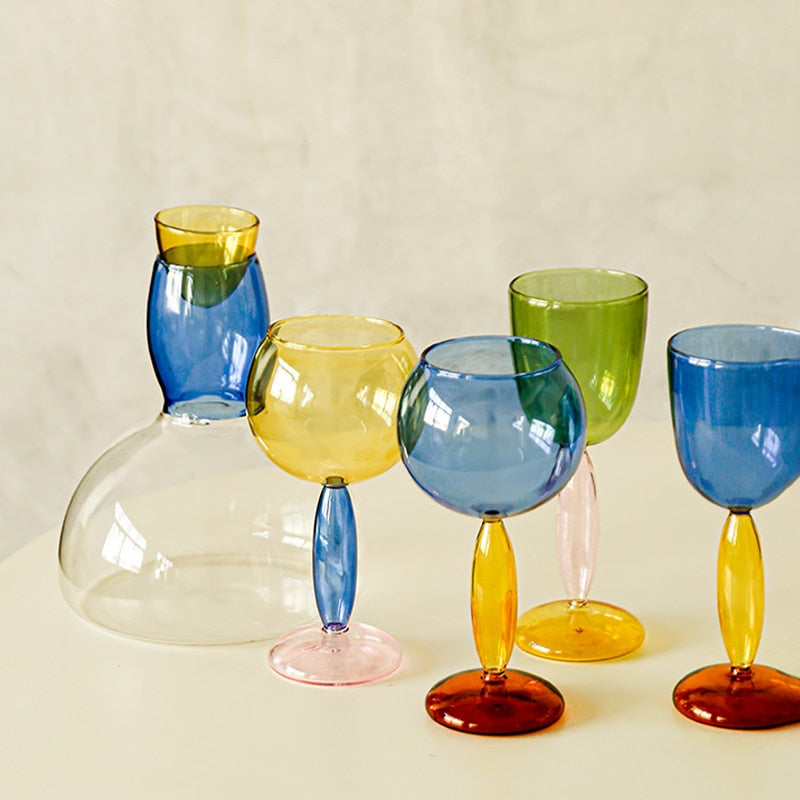 Borosilicate 3-colour Glassware - Wine Glass
