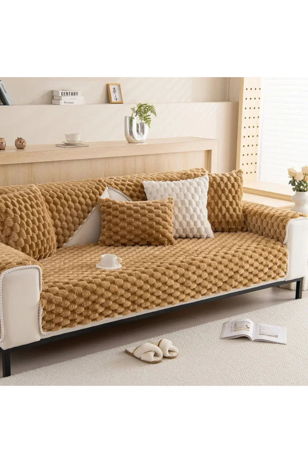 Velvet sofa cover |