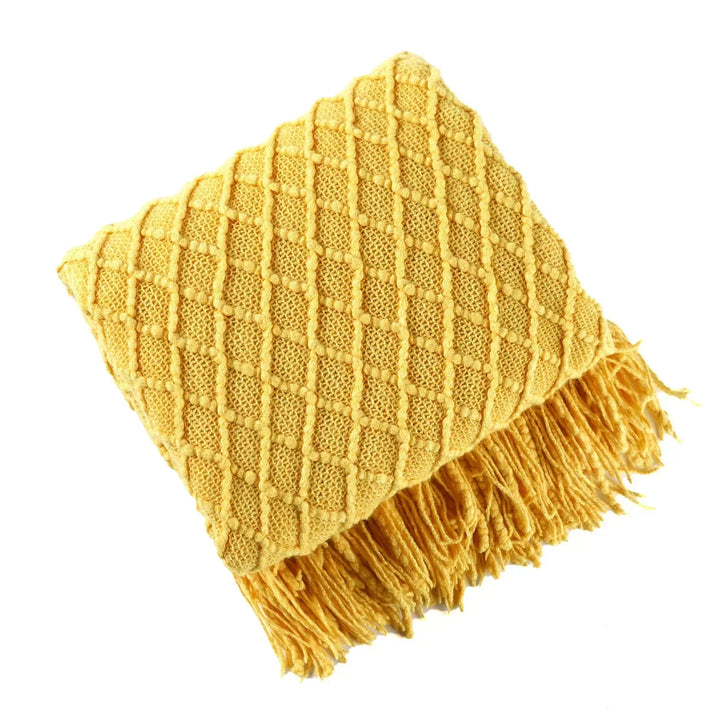 Nordic Style Dick Knitted Blanket