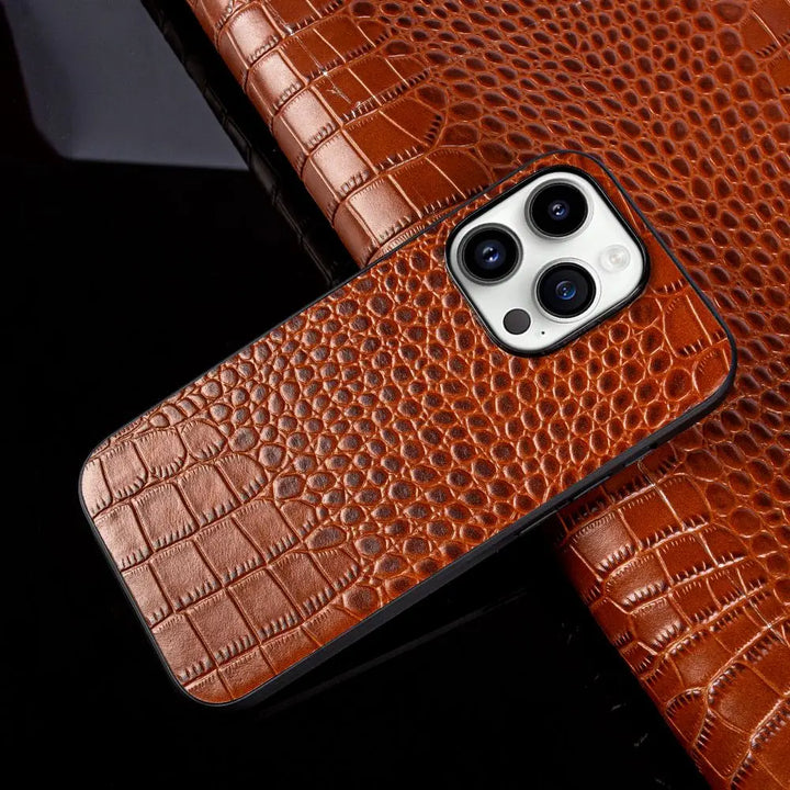 Cosmo genuine leather iPhone case