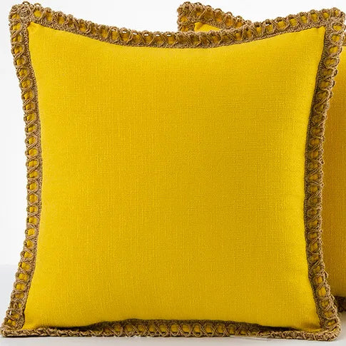 colourful pillowcases in French style