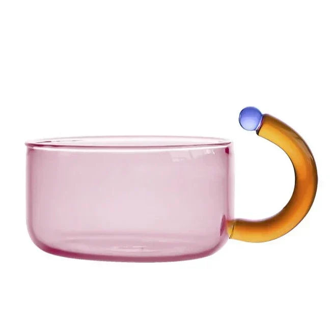 colourful glass tableware