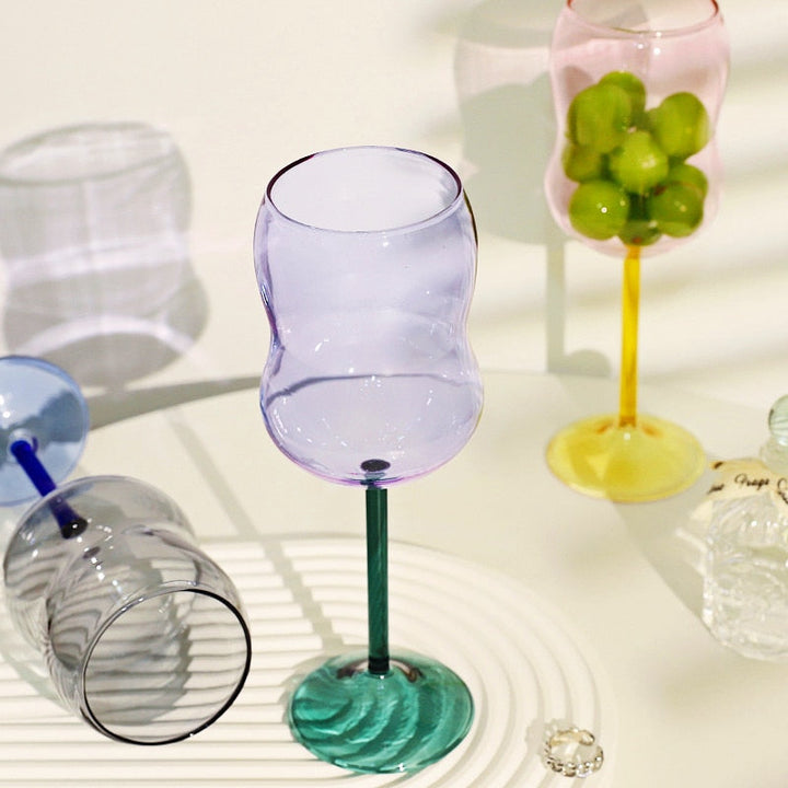 2-coloured Chubby wine glass