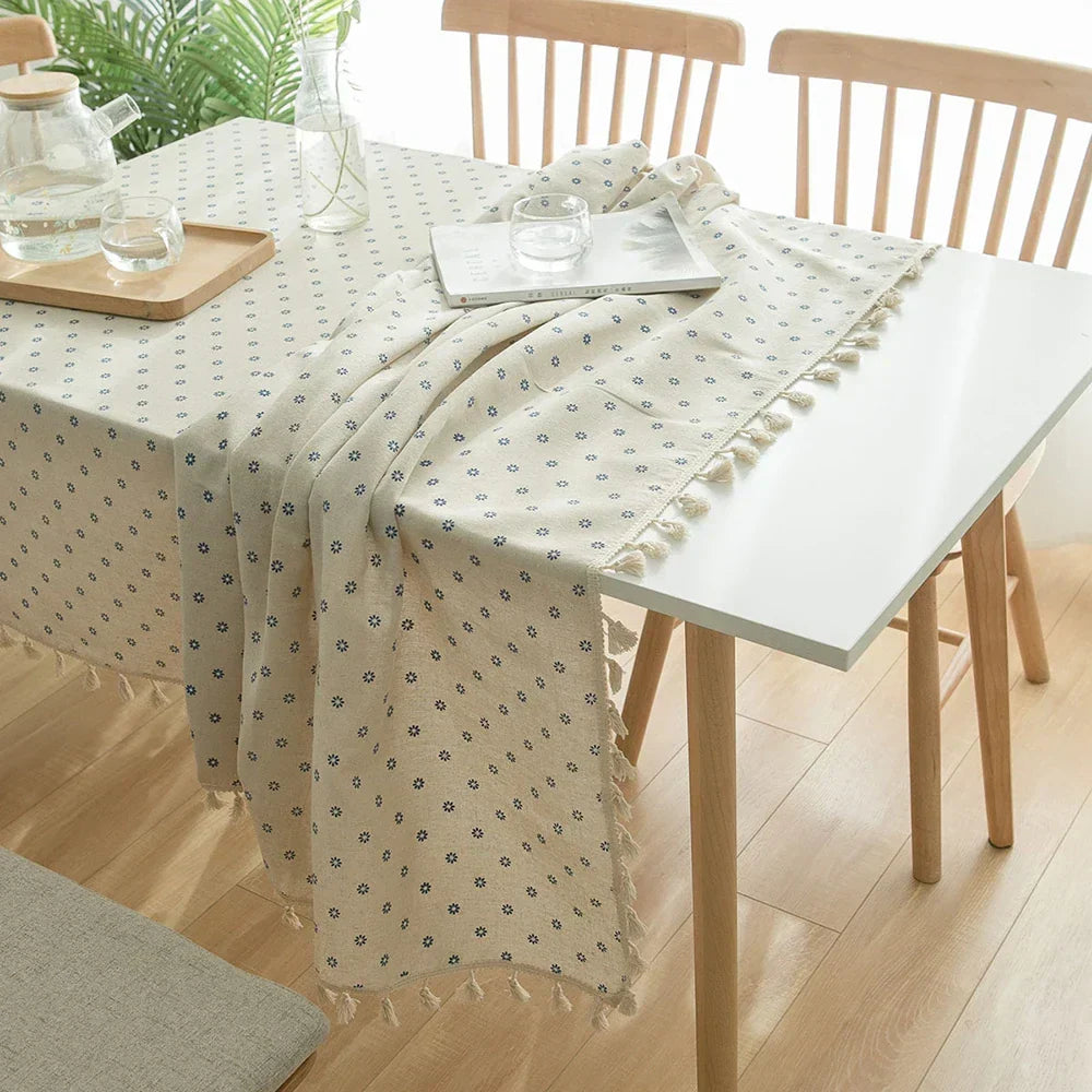 Pastoral Cotton-Linen Tablecloth