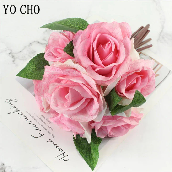 Large Peony Silk Flower Bouquet Set