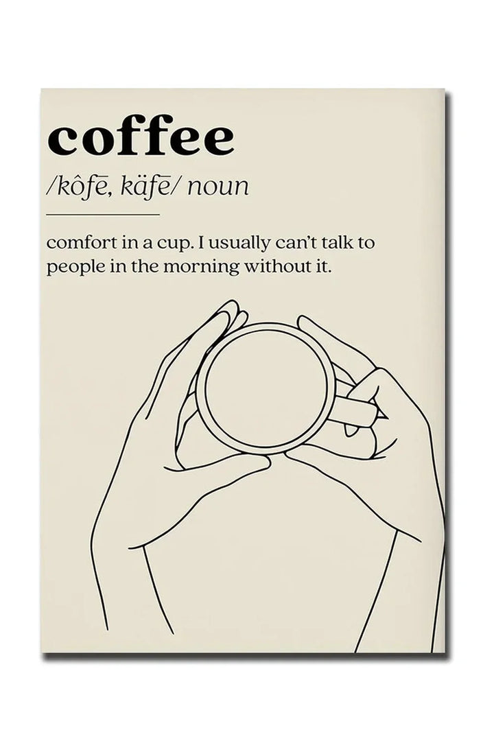 Good Morning Coffee Canvas Poster