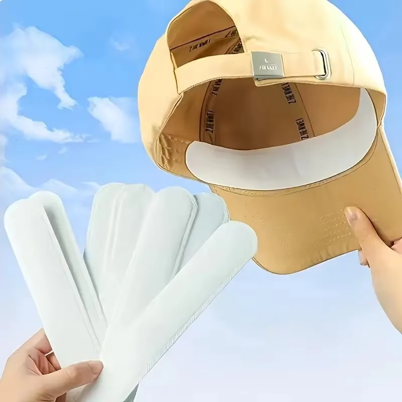 Disposable Hat Sweat Pad – Adjustable Cotton Liner for Caps, Shirts, and Collars