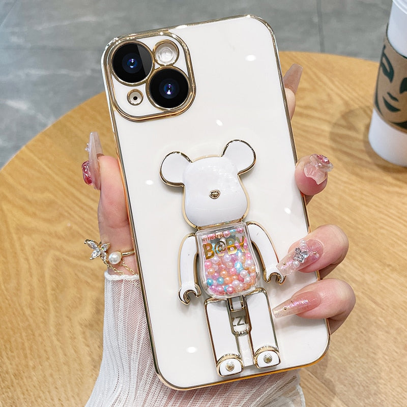 Bear Lover colourful 3D Doll Phone Case