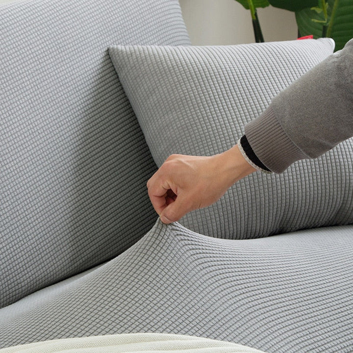 FlexiCover Elastic Sofa Cover – Protection Cover for Corner Sofas and Standard Sofas