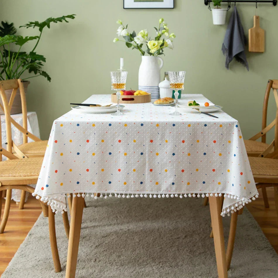 Floral tablecloth