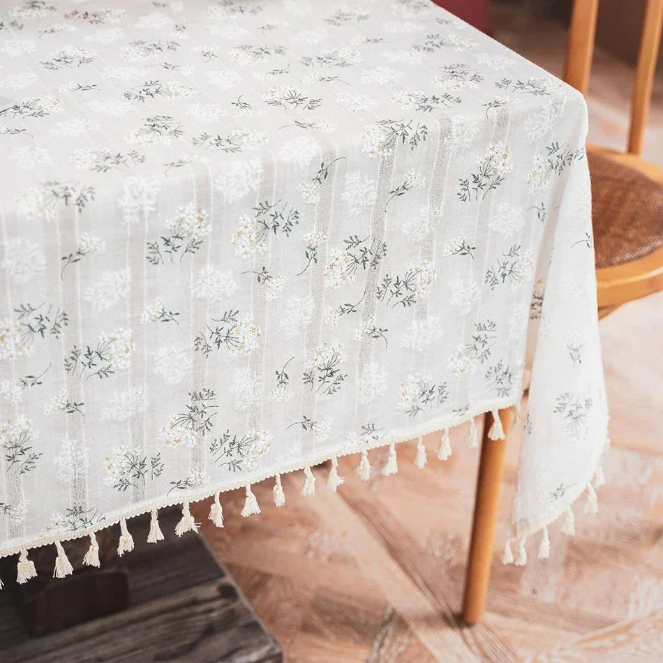 Floral tablecloth