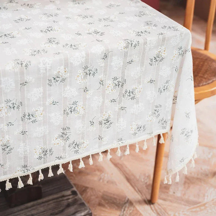 Floral tablecloth