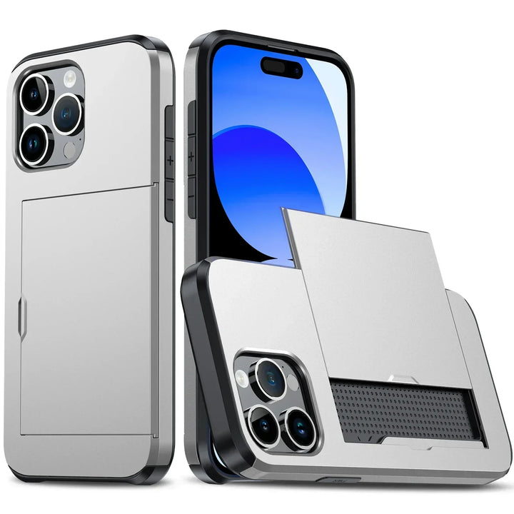 LuxShield iPhone Case with Card Holder | Slim Design | Card Storage | Protection &amp; Style