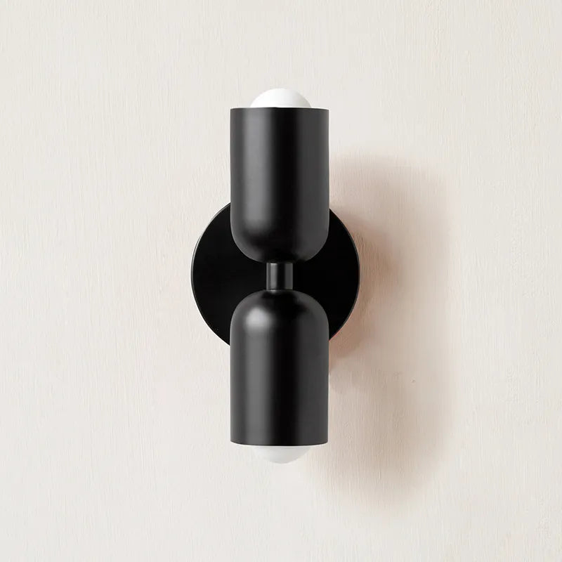 Double Head Wall Lamp Black Base