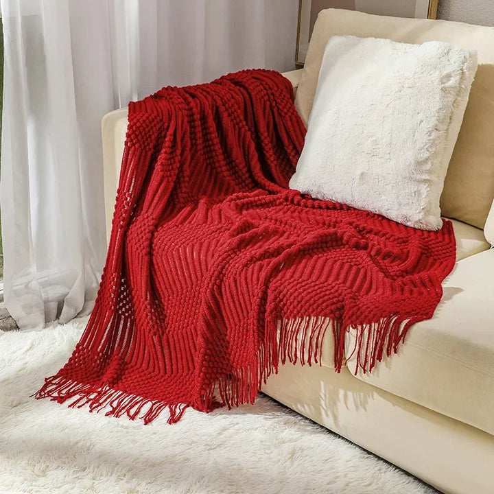 Nordic Style Dick Knitted Blanket