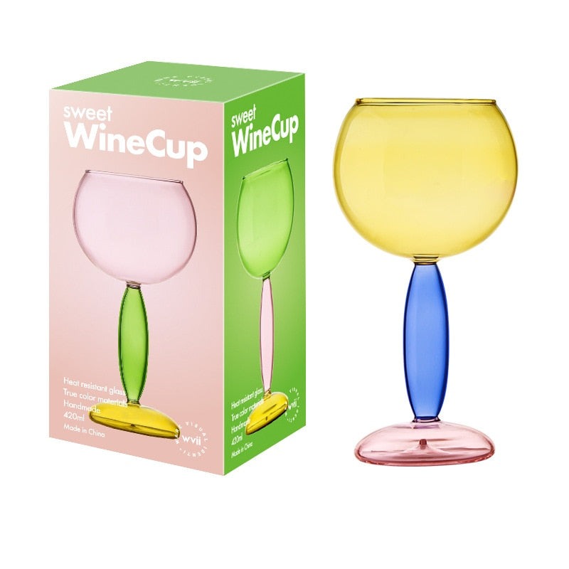 Borosilicate 3-colour Glassware - Wine Glass
