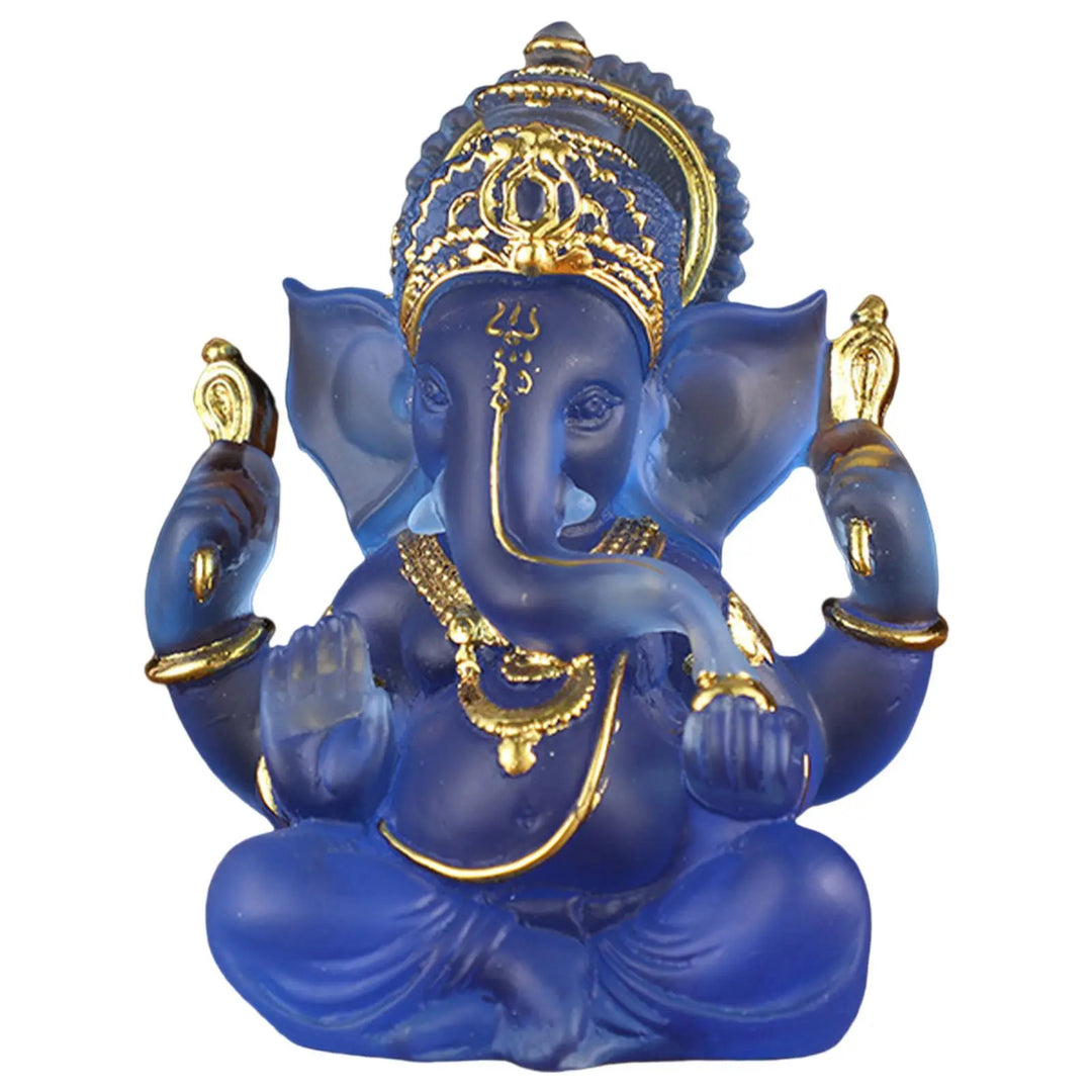 Rare coloured semi-transparent Ganesh statues for luck in your home