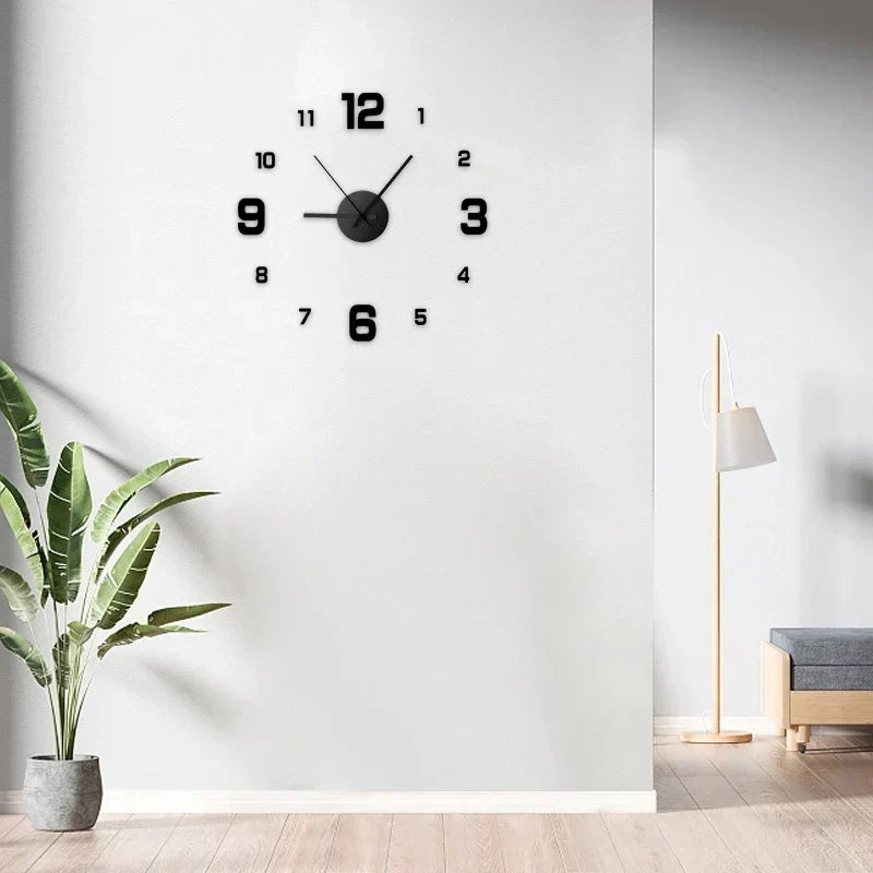 Creative frameless wall clock