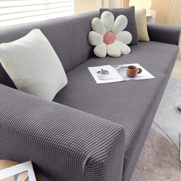 FlexiCover Elastic Sofa Cover – Protection Cover for Corner Sofas and Standard Sofas