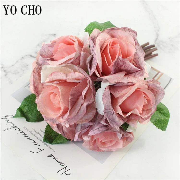 Large Peony Silk Flower Bouquet Set