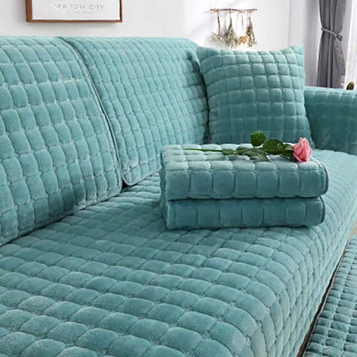 Cozy Soft Thick Plush Non-Slip Sofa Cover |