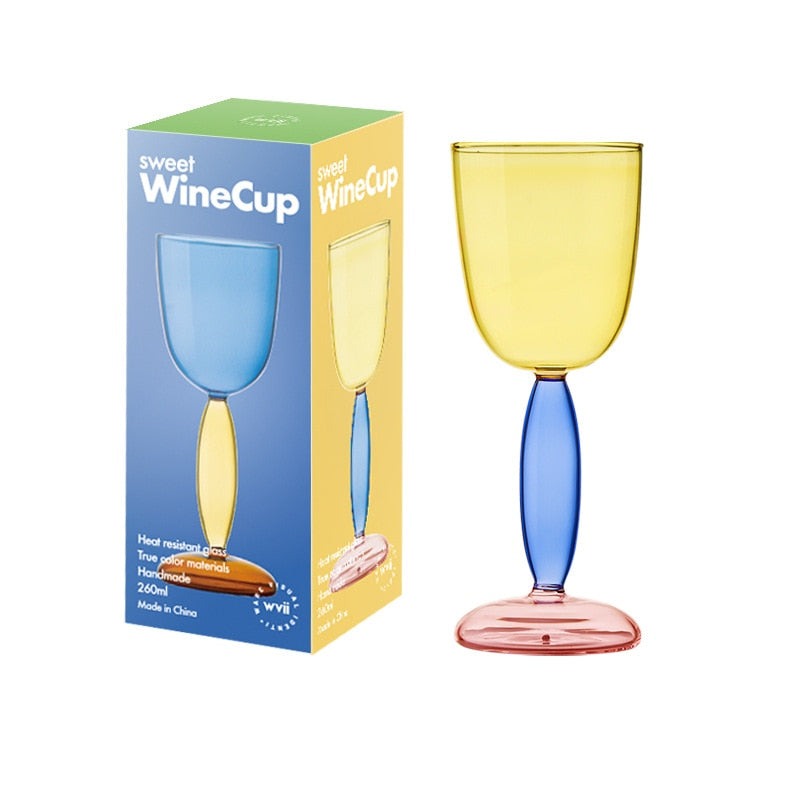 Borosilicate 3-colour Glassware - Wine Glass