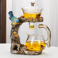 Kung Fu Teapot Household Magnetic Extraction Semi-Automatic Lazy Tea Preparation Tool Glass Tea Set