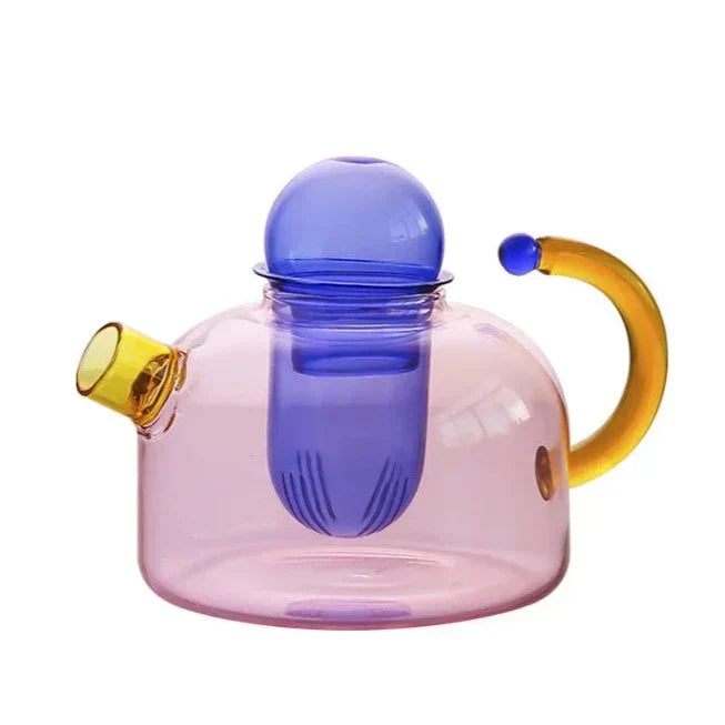 colourful glass tableware