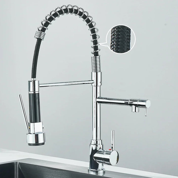 SpringFlow – Kitchen faucet with dual outlet
