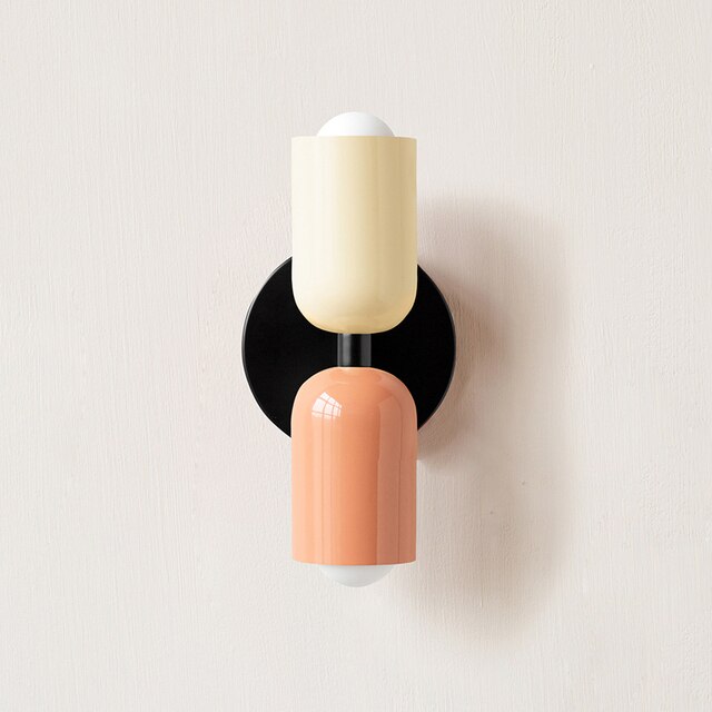 Cream Double-Head LED Wall Lights