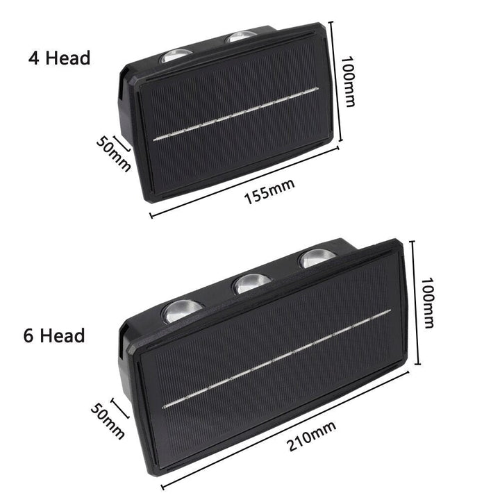 Solar LED Up/Down Outdoor Wall Light Waterproof