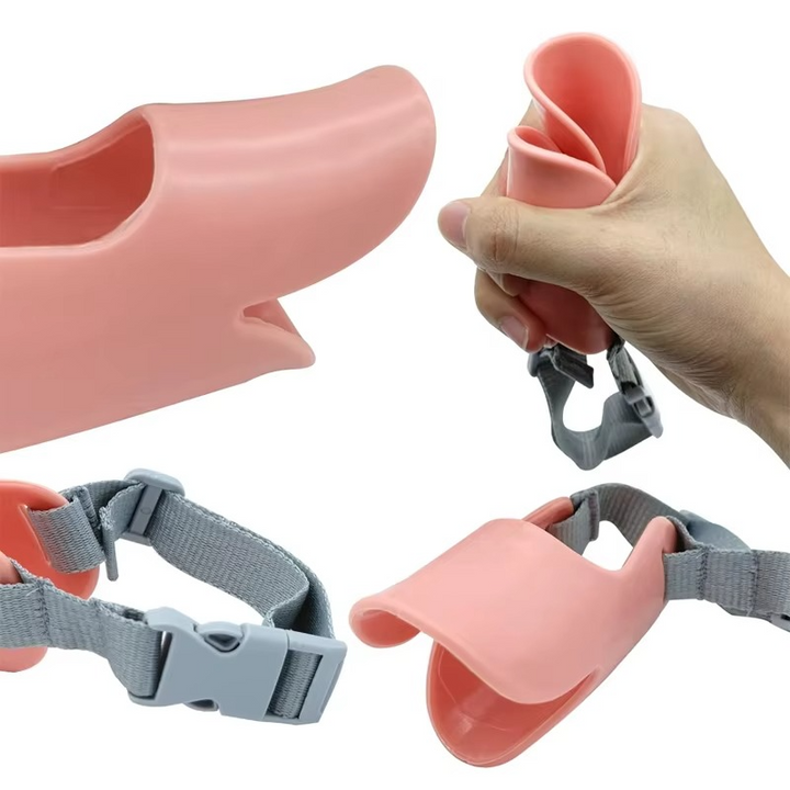 Adjustable Silicone Duckbill Dog Muzzle for Small and Large Dogs
