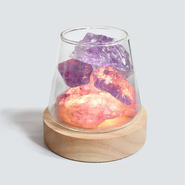 Himalaya Salt Lamp - Crystal Night Light &amp; Essential Oil Diffuser