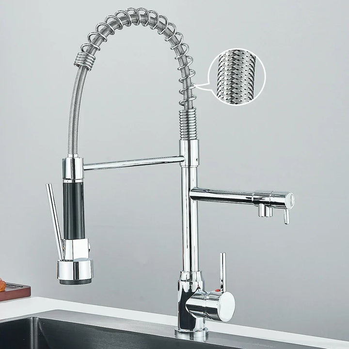 SpringFlow – Kitchen faucet with dual outlet
