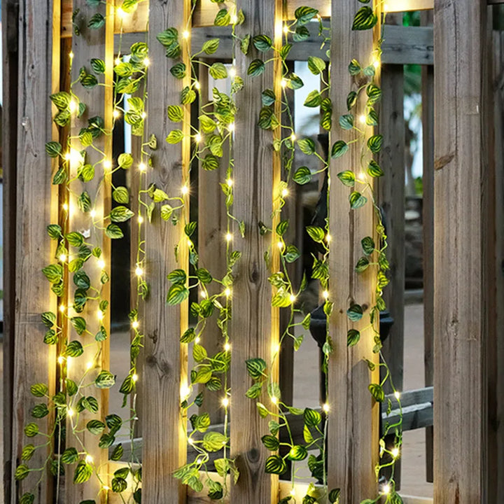 Garden vine LED string lights