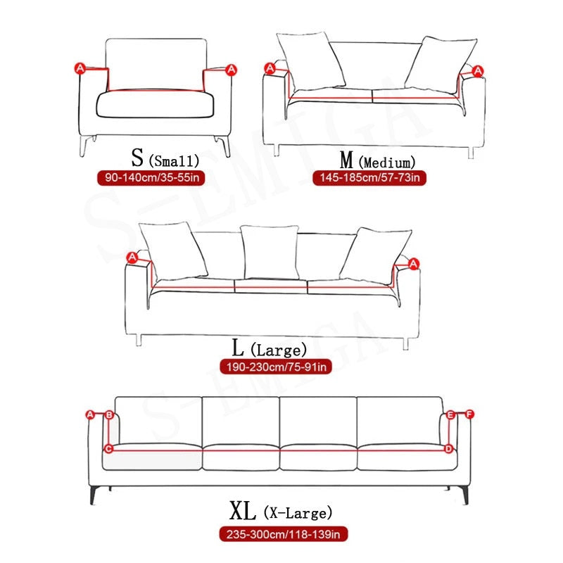 Modern Non-slip colourful Elastic Sofa Cover |