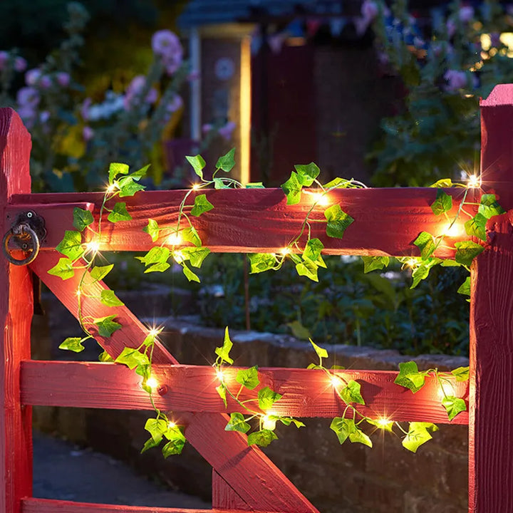 Garden vine LED string lights