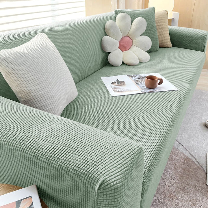 FlexiCover Elastic Sofa Cover – Protection Cover for Corner Sofas and Standard Sofas